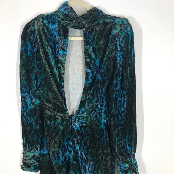Ronny Kobo Velvet Gwen Dress Leopard Print Size XS - Picture 6 of 13